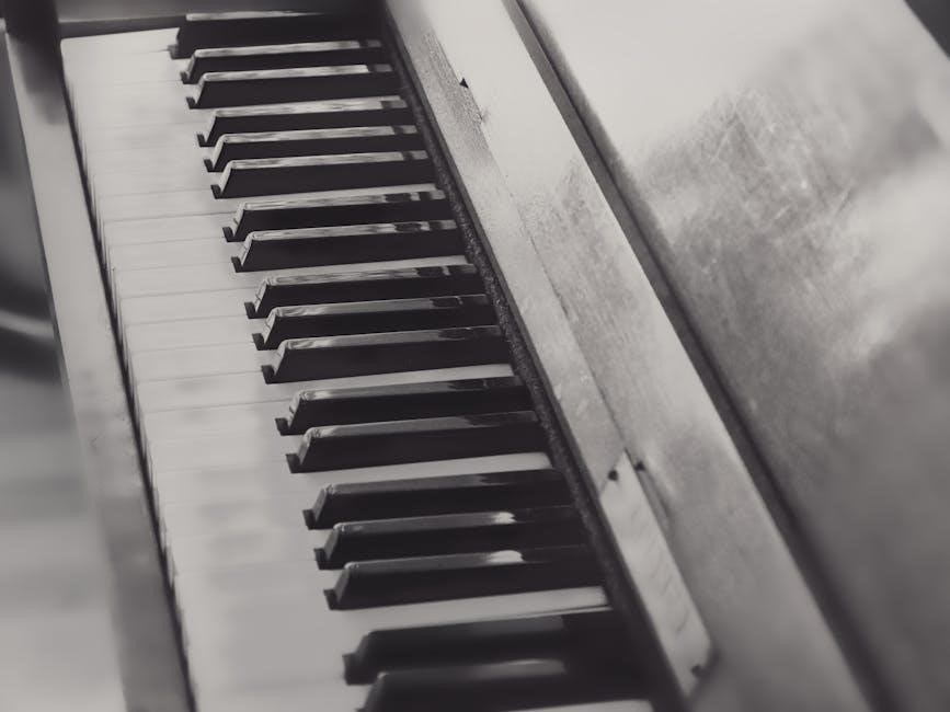 major and minor scales piano pdf